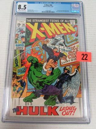 X-men #66 (1970) Last New Story W/ Original X-men Hulk App. Cgc 8.5