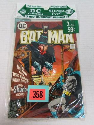 1973 Dc Super Pac #c-10 (3-pack) Batman #253, Jimmy Olsen #161+