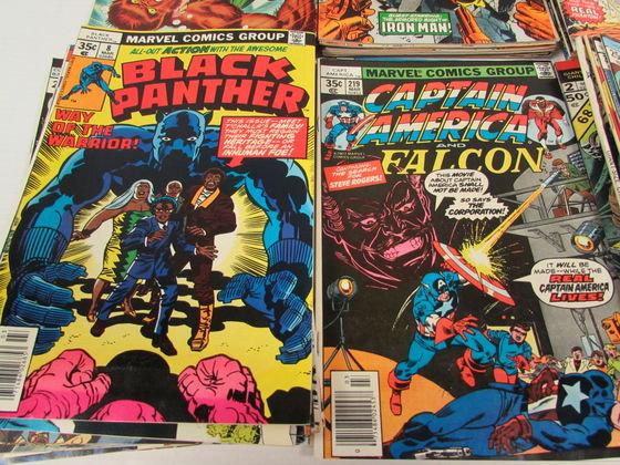 Huge Lot (74) Mixed Bronze Age Marvel Comics Spiderman, Avengers, Thor+