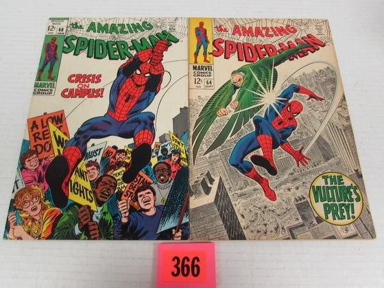 Amazing Spider-man Silver Age Lot #64 & 68