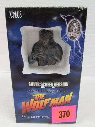 X-plus The Wolfman 7" Bust Statue Mib Silver Screen Edition