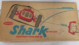 Vintage 1960s Remco Shark Batt OP Tether Race Car