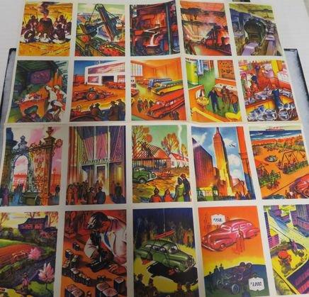 WWII Coca-Cola "Our America Transportation" w/ Uncut Sheet of 20 Cards