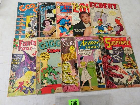 Estate Group of 10 Golden Age Early Silver Comic Books