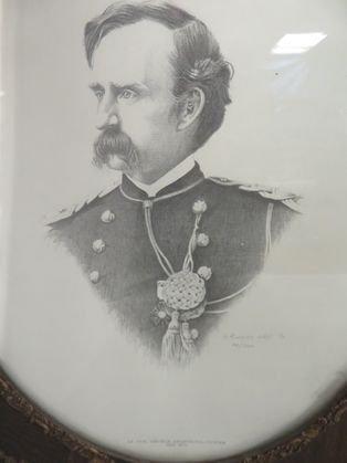 Antique Lt. Colonel George Custer Print By G. Running Wolf