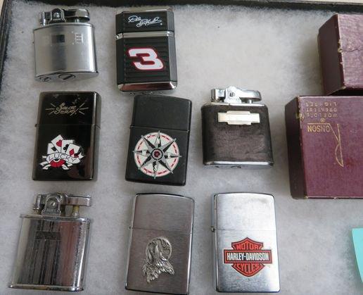 Collection of 8 Lighters, Inc. Zippo and Ronson