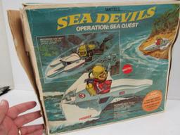 Rare Vintage 1969 Mattel Sea Devils Operation Sea Quest Set In Orig Box