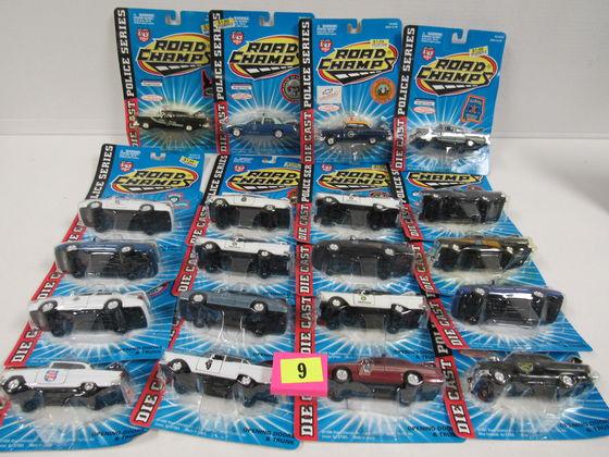 Lot (20) Road Champs 1/43 Diecast Police Cars