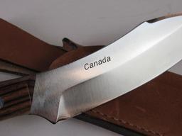 Grohmann 10.25" Fixed Blade Survival Knife #4S- Made in Canada
