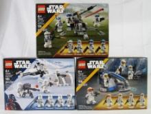 Lego Star Wars #75359, #75345, #75320 Battle Packs MIB
