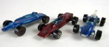 Lot (3) Vintage 1960's Hot Wheels Redline Race Cars- Brabham, Lotus, Shelby