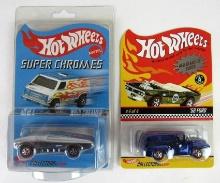 Lot (2) Hot Wheels RLC Redline Club 1:64 Super Chrome Whip Creamer, Neo Classics 56 Ford