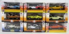 Lot (9) 1:64 M2 Machines "Auto Drivers/ Detroit Muscle" MIB- Real Rider Tires