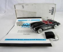 Franklin Mint 1:24 1958 Chevy Corvette w/Tag, COA & Original Box