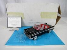 Franklin Mint 1:24 1957 Chevy Bel Air Convertible Black