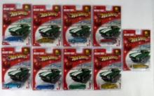Set + Extras (9) 2005 Hot Wheels 1/64 Holiday Rods w/ Real Riders MOC