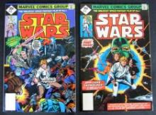 Star Wars #1 & 2 (1977) Marvel Whitman Blank UPC Variants