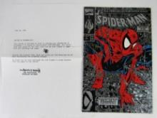 Spider-Man #1 (1990) Signed by Todd McFarlane w/ COA Silver Edition Beauty