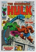 Incredible Hulk #122 (1969) Silver Age Key/ Classic Think Battle Cover