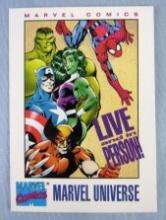 Rare 1992 Marvel Universe "Live in Person" Promo Card