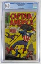 Captain America #105 (1968) Silver Age Stan Lee/ Jack Kirby NICE! CGC 8.0