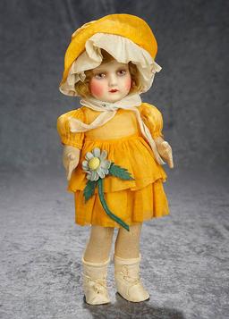 14" 1930s Felt studio doll in original costume. $400/500