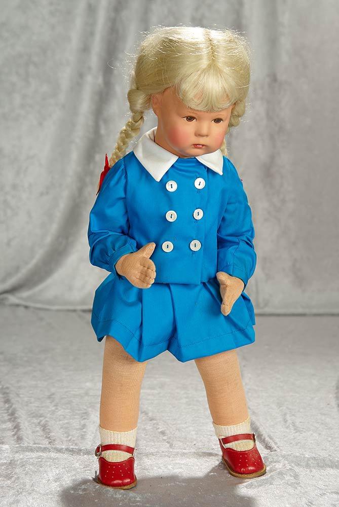 19" German character girl with blonde braids by Kathe Kruse, original box. $300/500