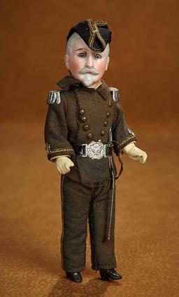 German Bisque Portrait Doll of Admiral Sampson by Dressel 500/800