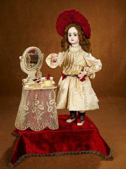 French Musical Automaton "At the Toilette Table" by Leopold Lambert 5800/7500