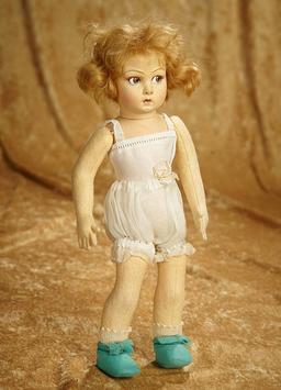 14" Italian Felt doll, rare series 900, by Lenci, known as "floppy leg" model. $400/600