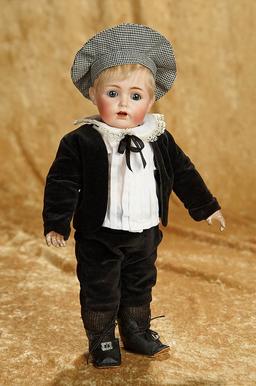 13" German bisque toddler, 257, by Kestner as Little Lord Fauntleroy. $400/500