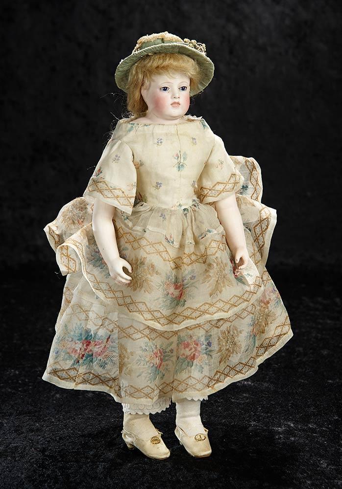 Extremely Rare French Bisque Poupee with Painted Teeth 11,000/16,000