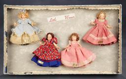 Very Rare and All-Original Set of Tiny Betty as "Little Women" in Presentation Box 1200/2000
