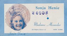 Composition "Sonja Henie" with Stunning Coiffure and Beautiful Complexion in Original Box 500/700