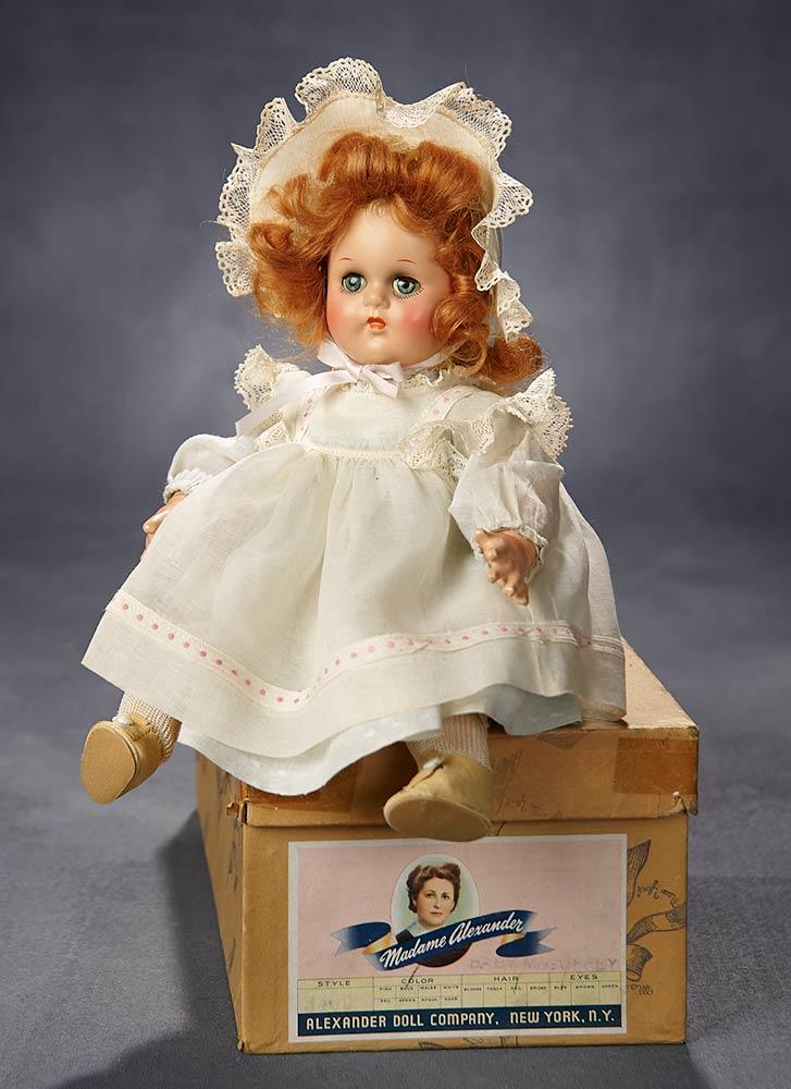 Composition "Baby McGuffey" in Original Cotton Bretelle Dress and Bonnet with Box 300/400