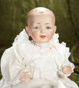 12" German Bisque Character Baby by Kestner in Lovely Antique Gown. $300/400