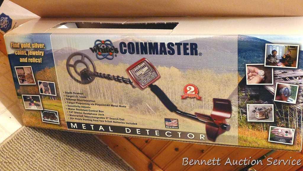 White's Coin Master metal detector. Appears to have had little use. No batteries untested.