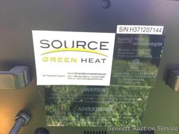 Infrared Heater: SOURCE GREEN HEAT, 1500W Infrared Heater. Works great. 20" D x 13" W x 16" H