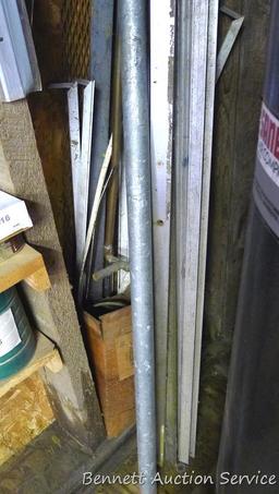 Galvanized pipe is 1-1/2"x 60" and is threaded on both ends; steel flat stock is 1-1/2"x 80"; more.