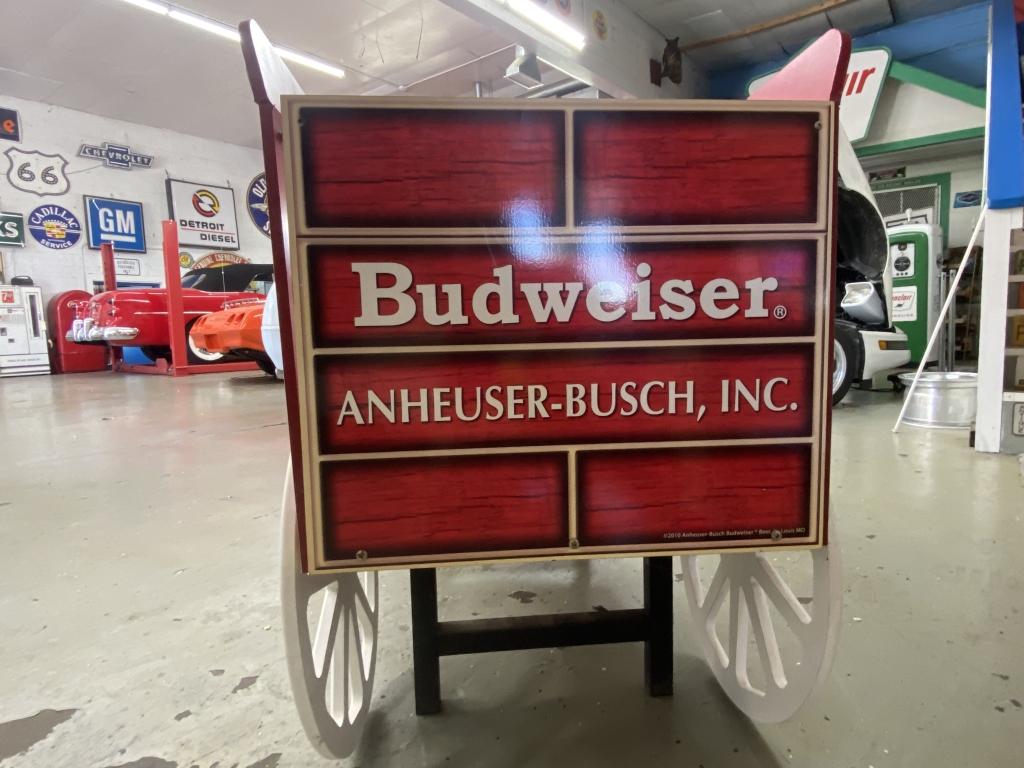 Budweiser display cart  25x36x47