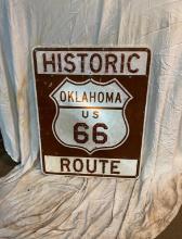 Historic Route 66 with original cat eyes, 24x30