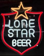 Long Star Beer neon 12 1/2Lx15 1/2H