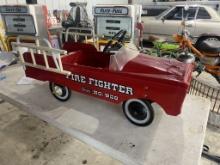 Fire truck pedal car, original paint