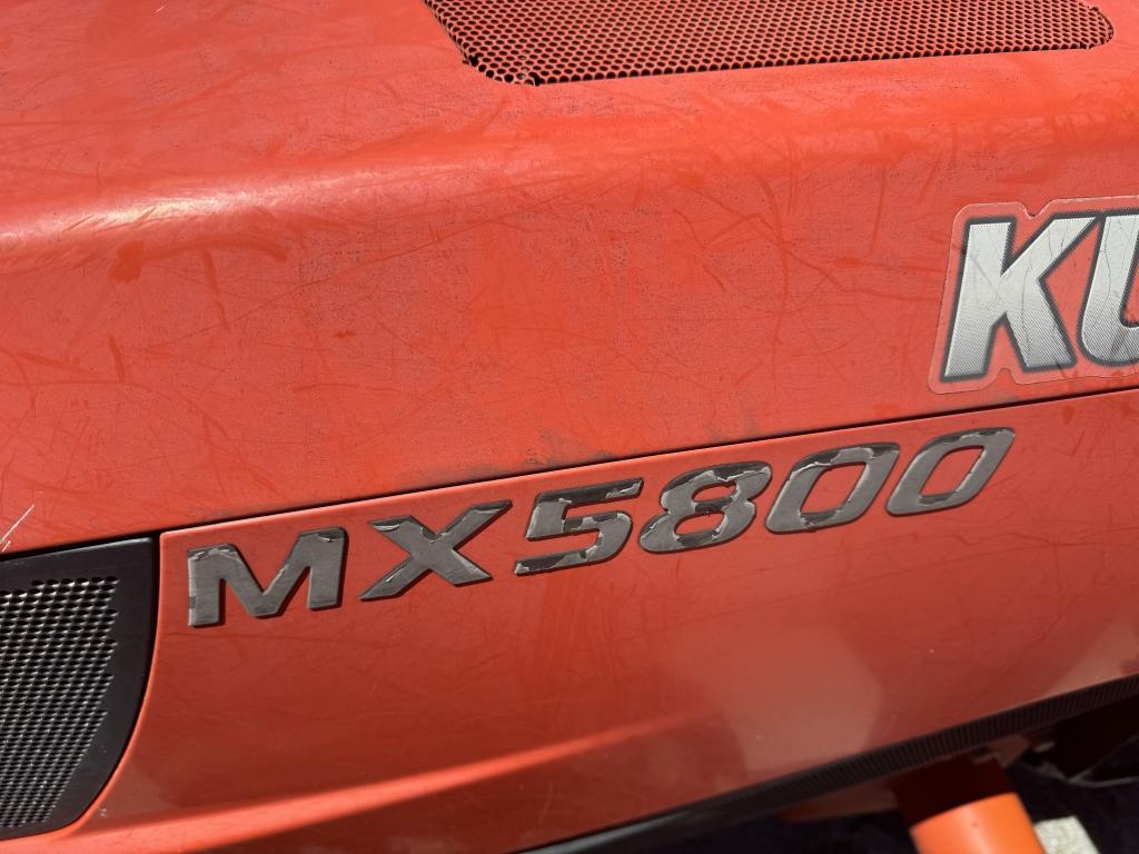 Kubota MX5800 tractor with loader