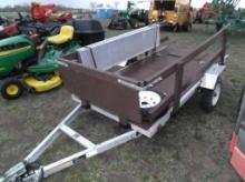 Ultra Low Fold Up Motorcycle Trailer