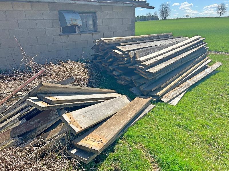 Pile of Assorted Used Lumber - Approx. 80 Boards