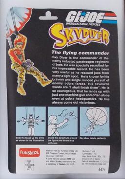 G.I. Joe SkyDiver Funskool International Heroes Indian Import Carded Figure