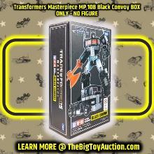 Transformers Masterpiece MP 10B Black Convoy BOX ONLY - NO FIGURE