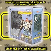 Unique Toys M 05 Rage Winter Chill Stellar Warrior Vortex BOX ONLY - NO FIGURE