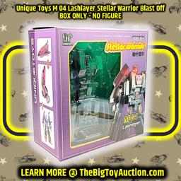 Unique Toys M 04 Lashlayer Stellar Warrior Blast Off BOX ONLY - NO FIGURE